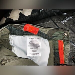 Wrangler Kids Camouflage Cargo Pants with Orange Accents